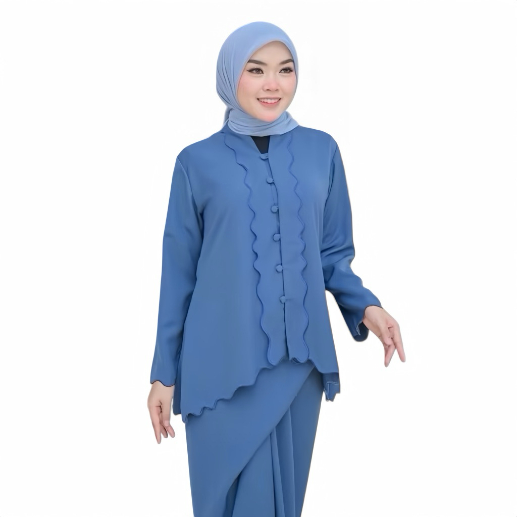 Dkhayru - Set Rok Blouse Nania 2in1 One Set Rok Nania Motif Bordir Set Rok Lilit Bordir