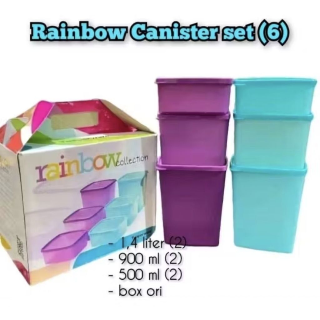 paket set Tupperware/Deco set/Rainbow collection/