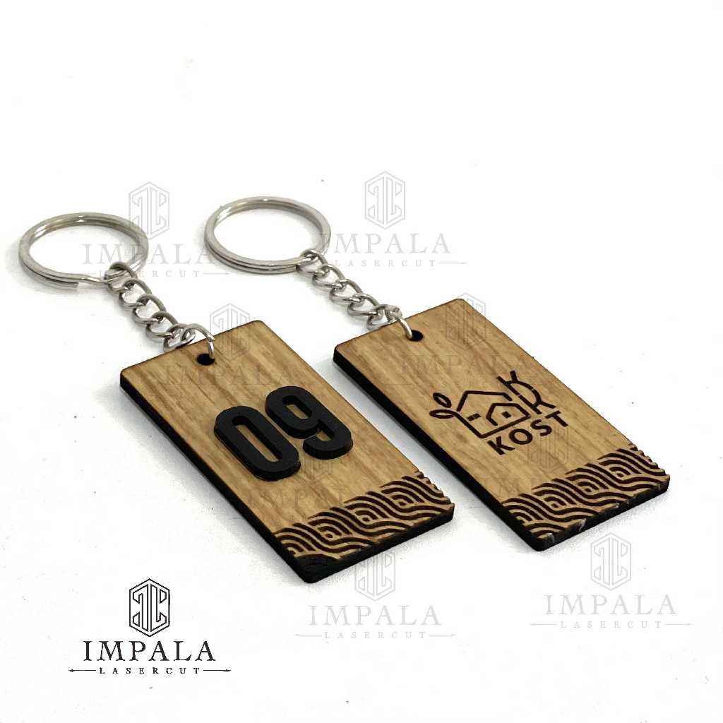 Luxiastore_ Gantungan Kunci Kayu Hotel / Guest House / Kost / Penginapan / Ganci Murah/ Ganci Loker