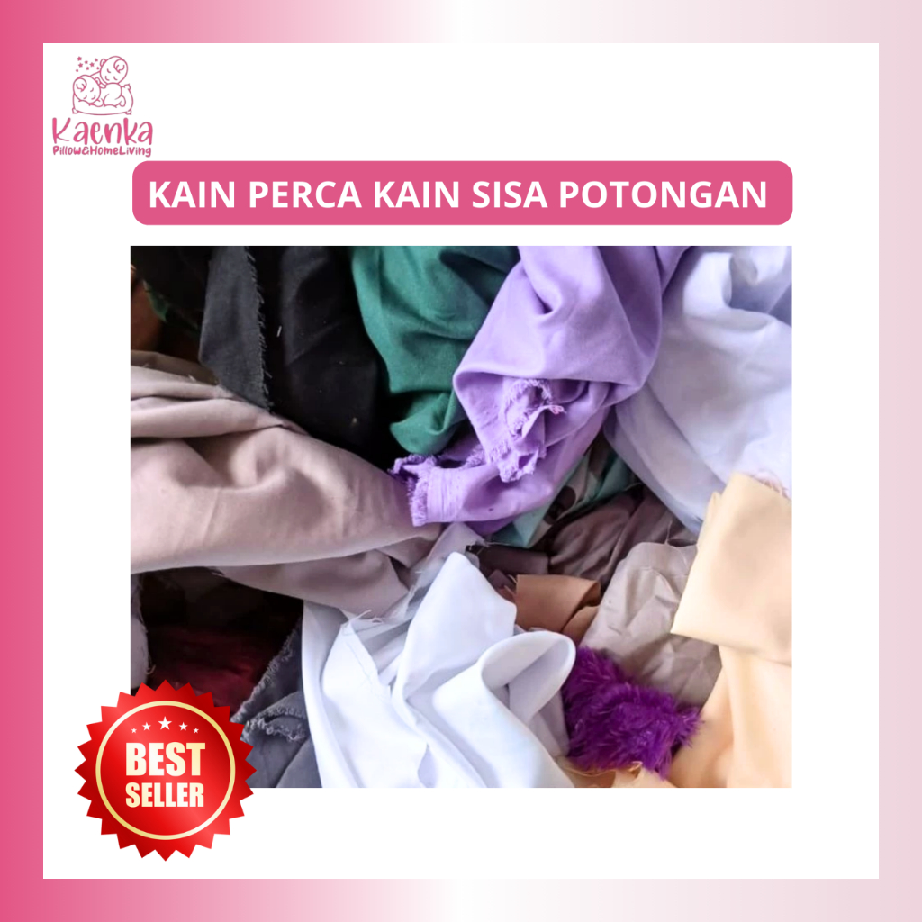 KAIN PERCA KAIN SISA POTONGAN LIMBAH KAIN SPREI BERMANFAAT UNTUK KERAJINAN ISIAN SAMSAK