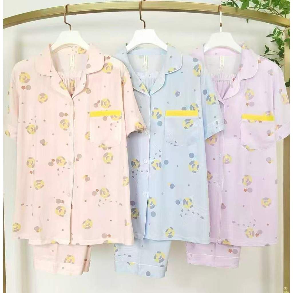 PIYAMA WANITA IMPORT CELANA 7/8 P256