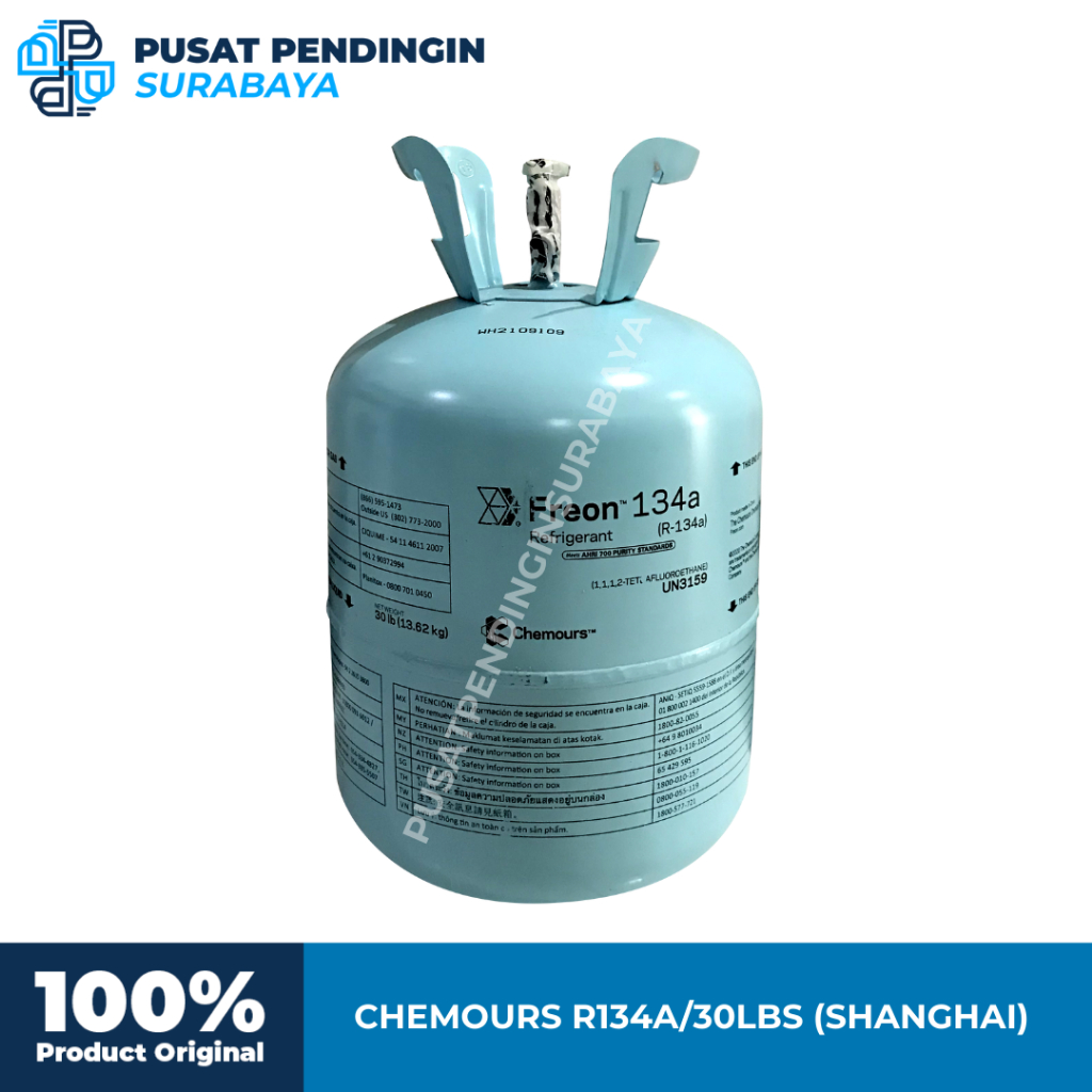 FREON UNTUK AC - FREON CHEMOURS R134A/30LBS (SHANGHAI) - FREON FORANE R134A/30LBS -  FREON REFRIGERA