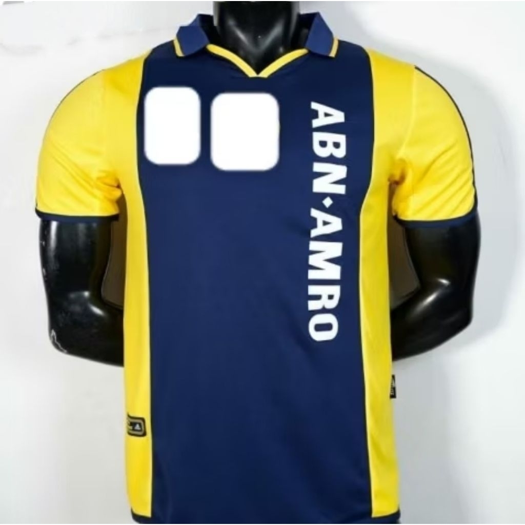 JERSEY BOLA RETRO AJAX 3RD THIRD 2000 2001
