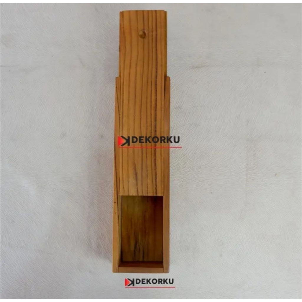 Kotak Kayu Jati / Wooden Box untuk tempat pensil, alat makan, aksesori
