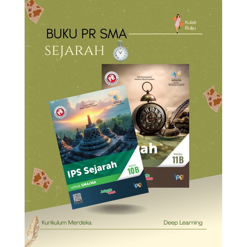 Buku PR Sejarah SMA Kelas 10 11 12 Semester 1 & 2 Kurikulum Merdeka Intan Pariwara TERBARU