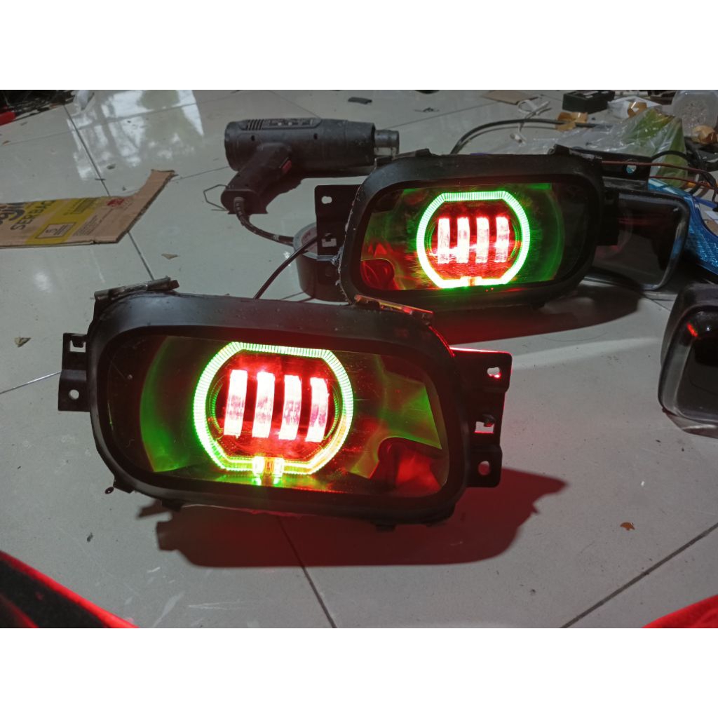 Lampu bemper canter model biled rgb