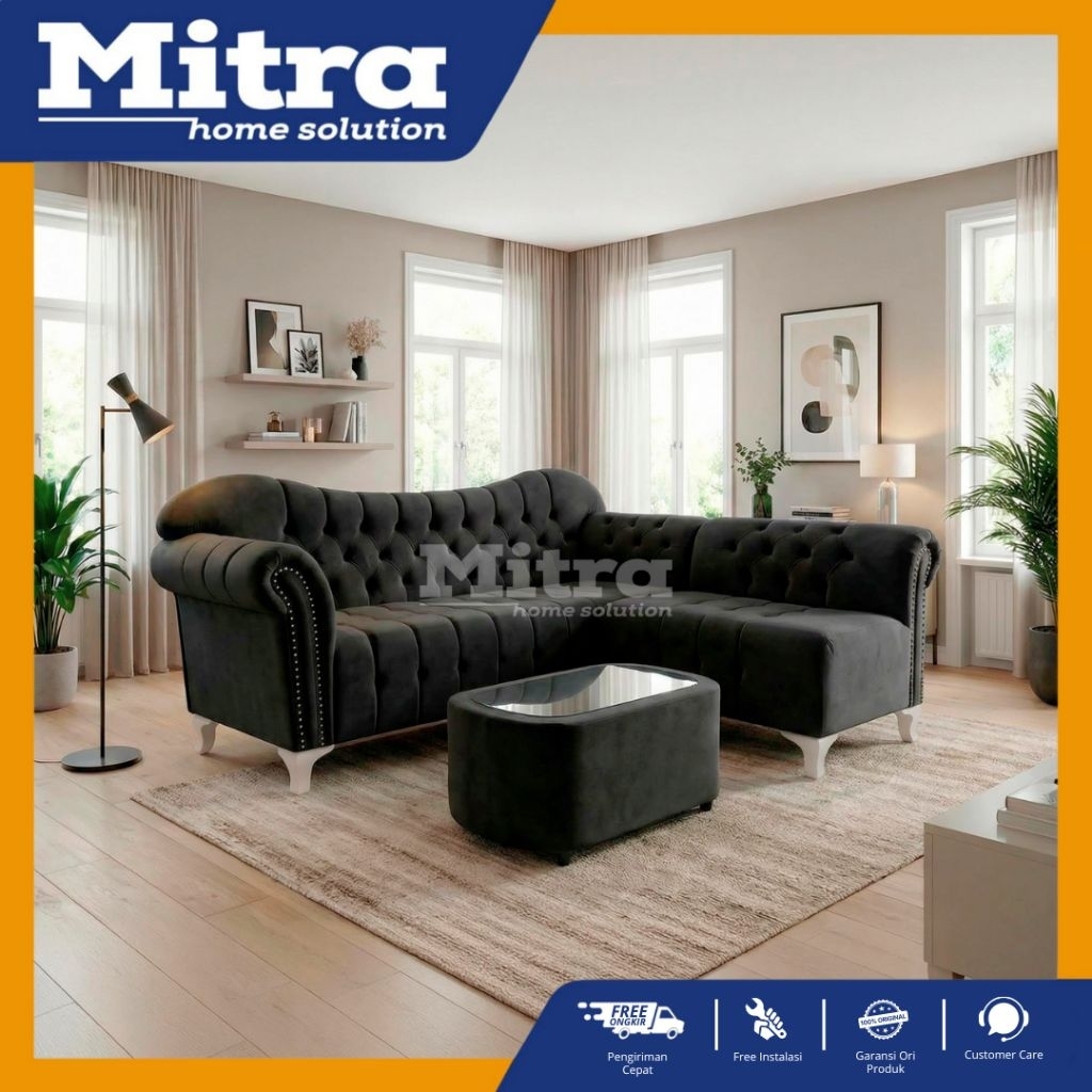 SOFA L / SOFA PROMO / SOFA BEBAS ONGKIR / SOFA RUANG TAMU / SOFA KAIN / SOFA CORNER / SOFA TERLARIS 
