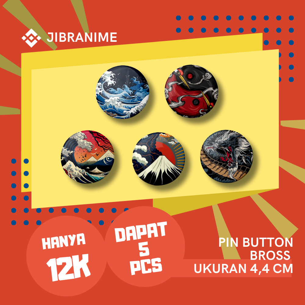 PIN ABSTRAK JAPAN/ PIN BUTTON ABSTRAK JAPAN / ABSTRAK PIN