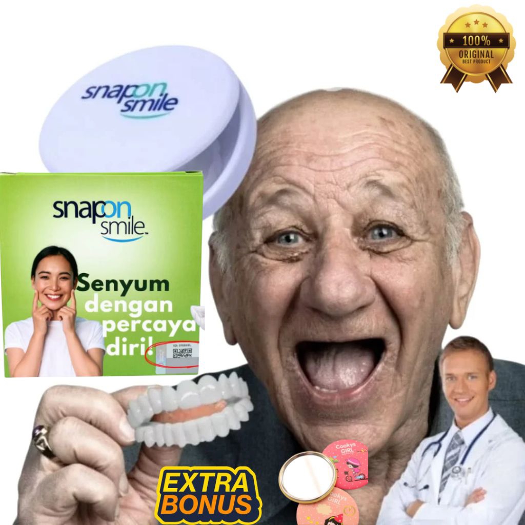 SNAP ON SMILE 100%ORIGINAL 1SET ATAS & BAWAH