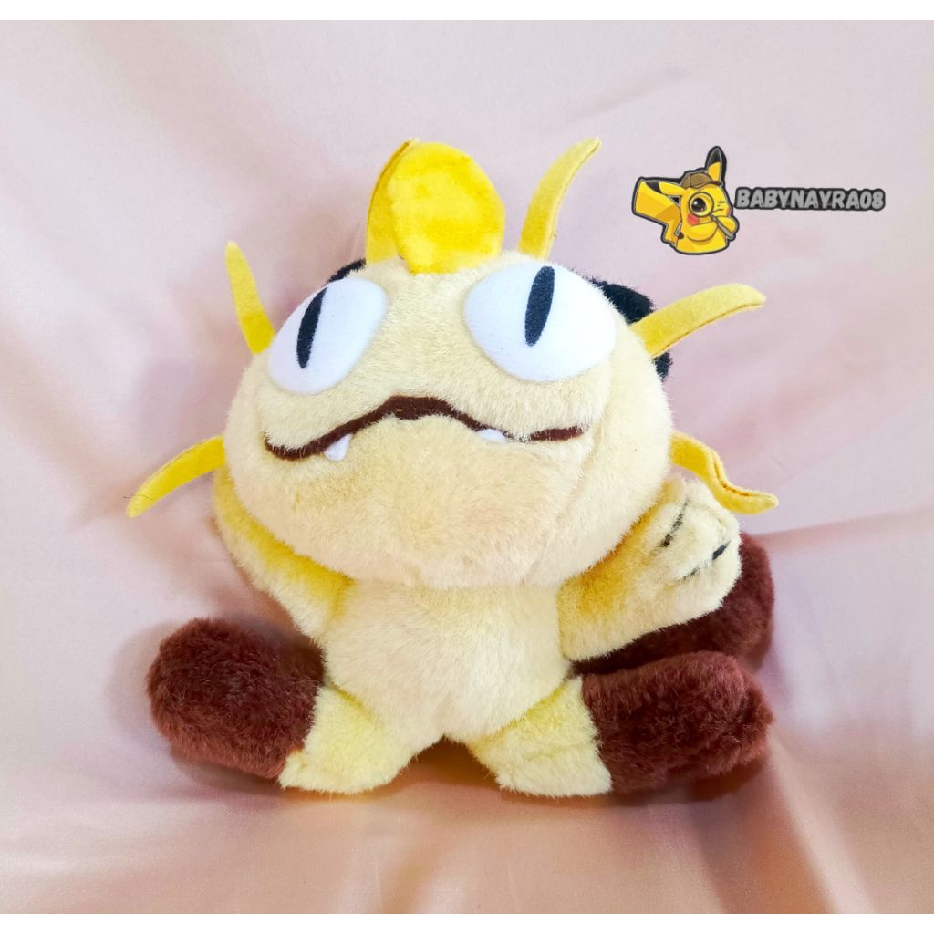 MEOWTH VINTAGE PLUSH ORIGINAL TOMY