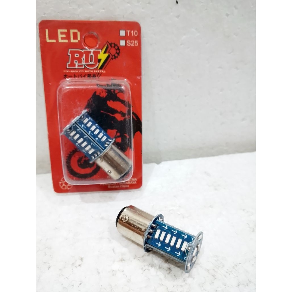 LAMPU DOP BOHLAM LED STOP REM LED 30 MATA RUNNING WARNA BIRU