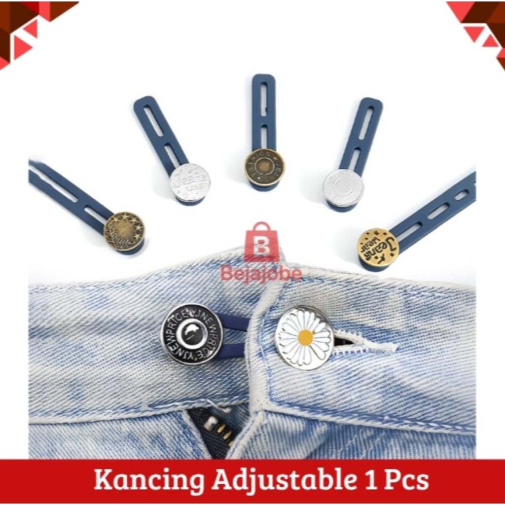 1 Pcs Kancing Pembesar Silikon / Kancing Pelonggar Celana / Kancing Pembesar Celana