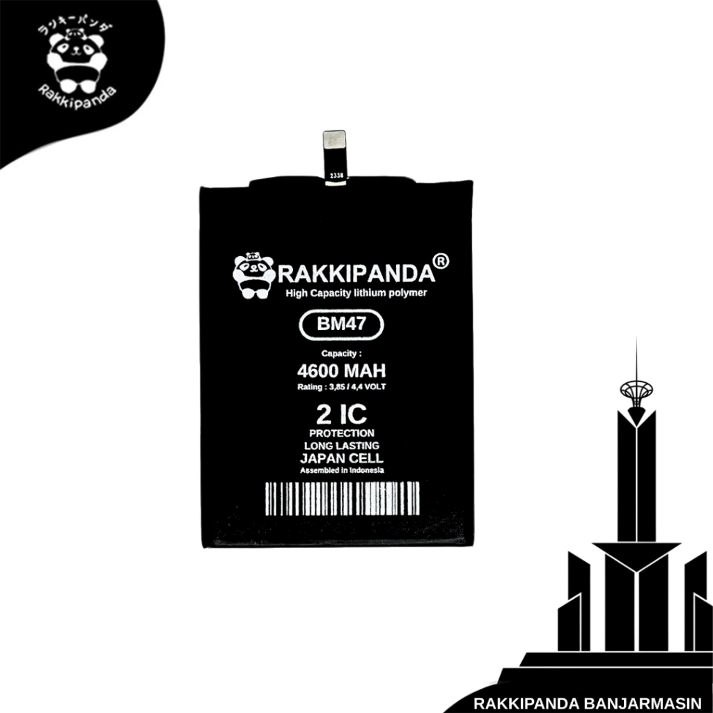 Baterai HP RakkiPanda BM47 Redmi 3/Redmi 3S/Redmi 3X/Redmi 4X/Redmi 3 Pro