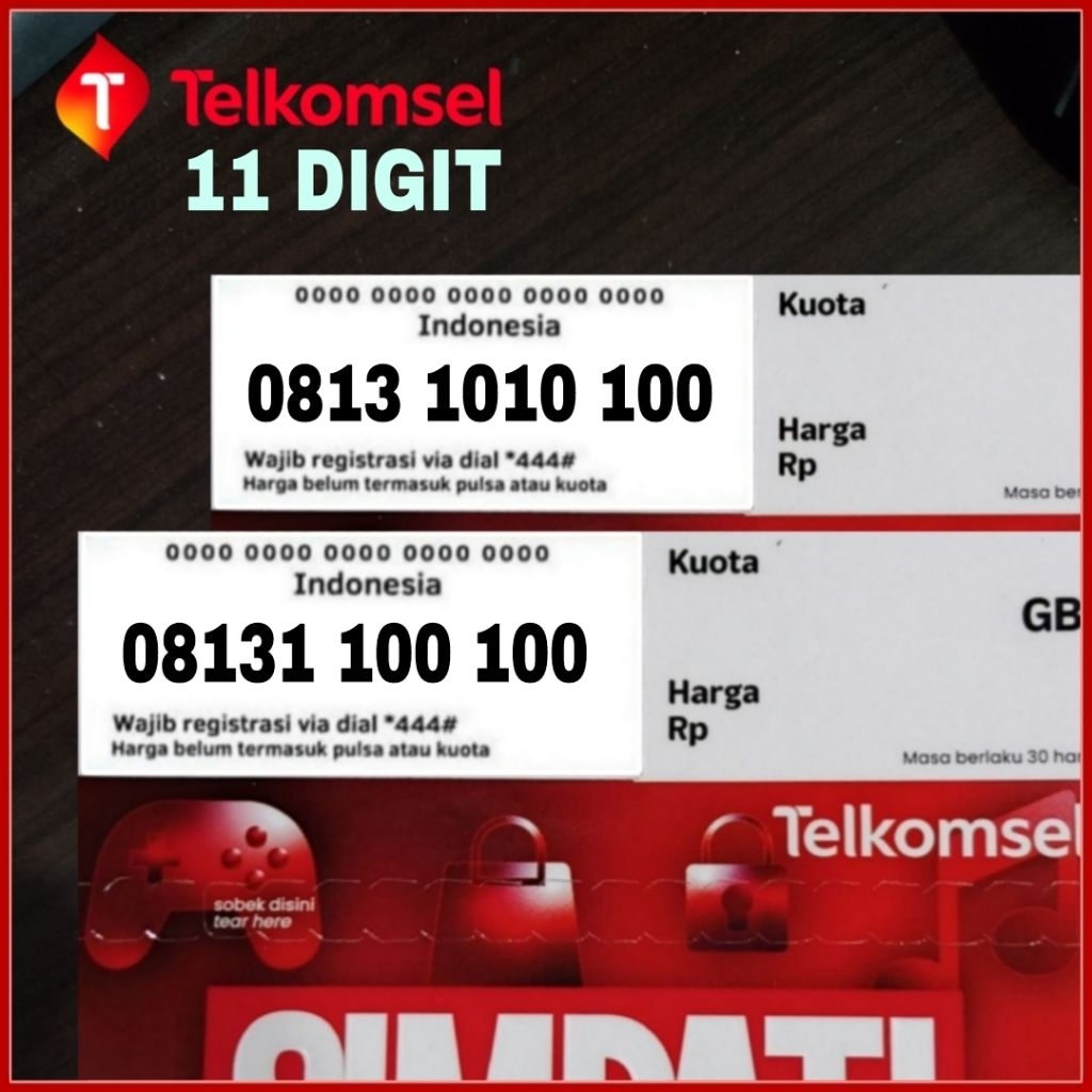Nomor cantik simpati 11 digit - Nomor Super - kartu perdana - Sim card - Simpati - Telkomsel prabaya