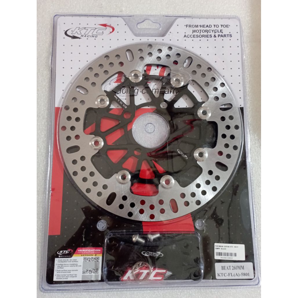 Disc KTC Beat 260 depan Piring cakram depan piringan Original KTY