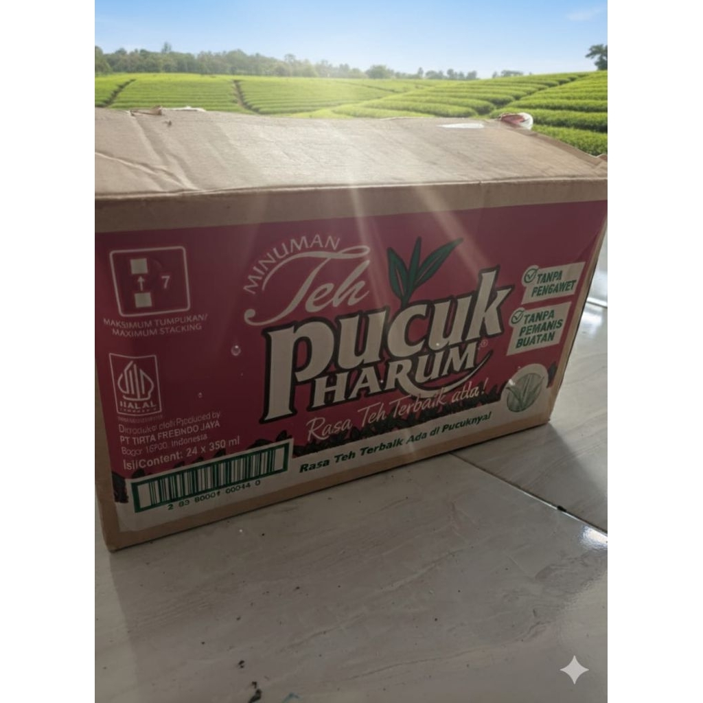 Teh pucuk harum 1 dus 250ml dan 350ml isi 24 botol