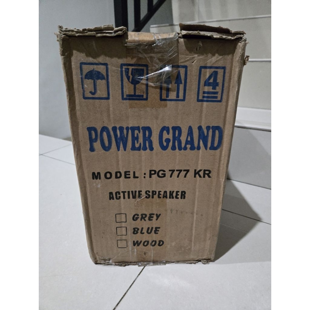 di jual cepat sisa stok Speaker power grand model pg 777 kr active speker stereo dynamic