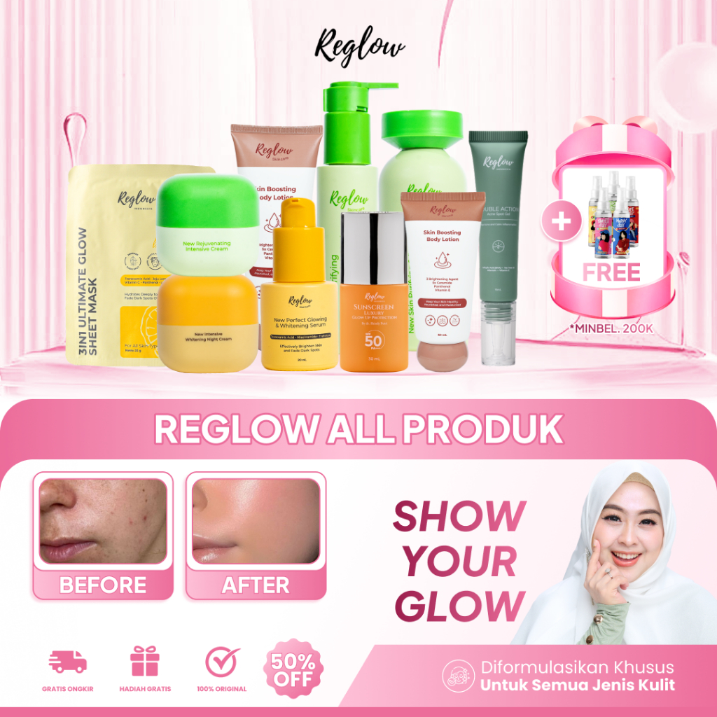 REGLOW SKINCARE ALL PAKET LENGKAP | BASIC | ACNE | SKIN BARIER DAN ALL PRODUK SATUAN ECER DISKON
