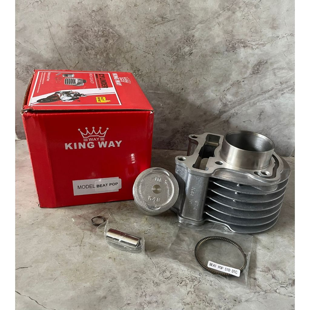 BLOK SEHER CYLINDER BLOK KOMPLIT BEAT POP BEAT FI ESP SCOOPY FI ESP STARTER HALUS K44