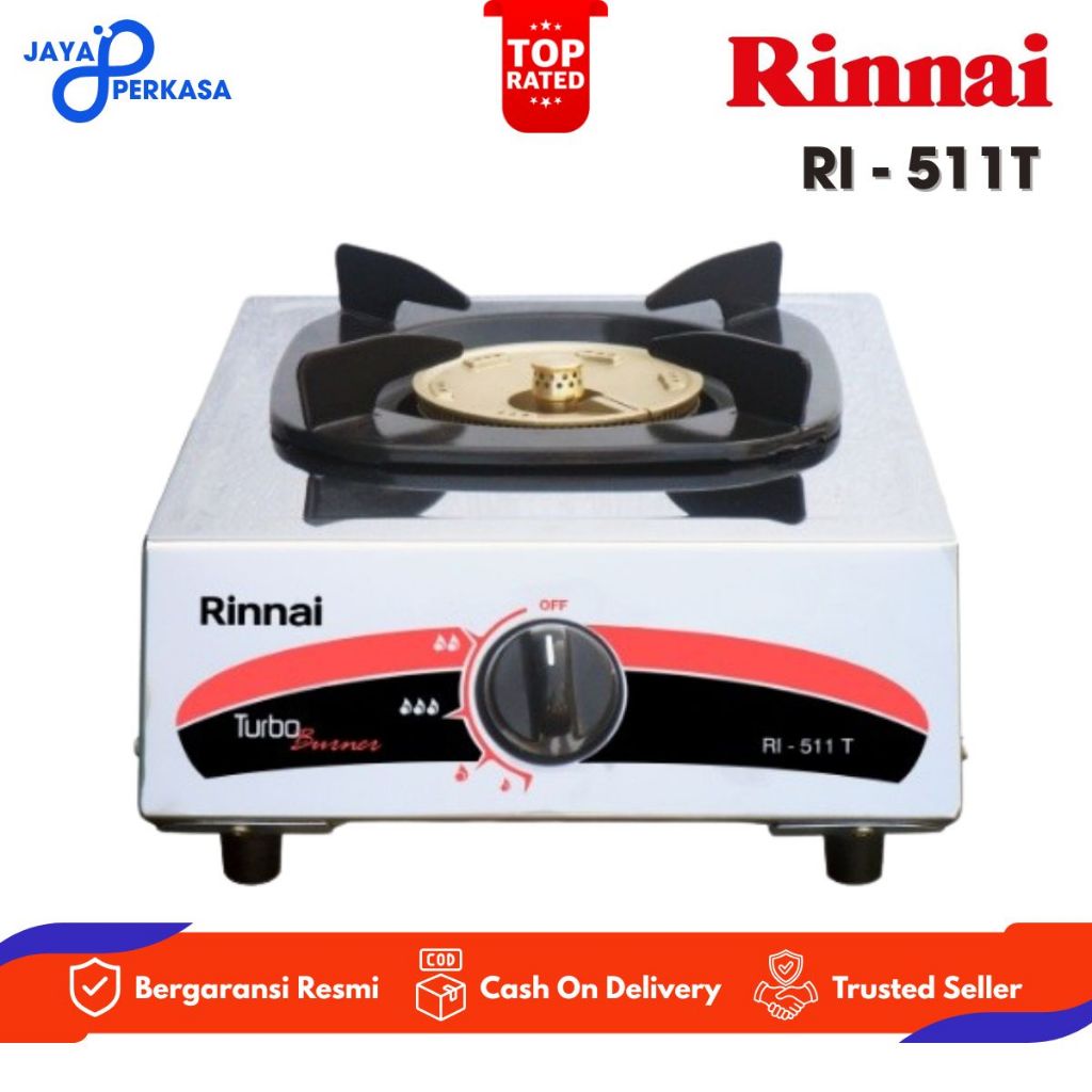 [COD READY] PAKET HEMAT KOMPOR + REGULATOR RINNAI RI 511T / RI-511T / RI 511 / T RI511 T (1 TUNGKU)