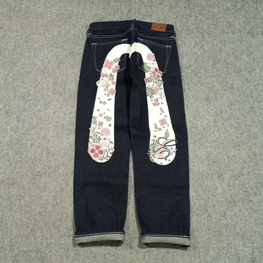 Celana straight jeans panjang pria EVISU size fit 28 second like new