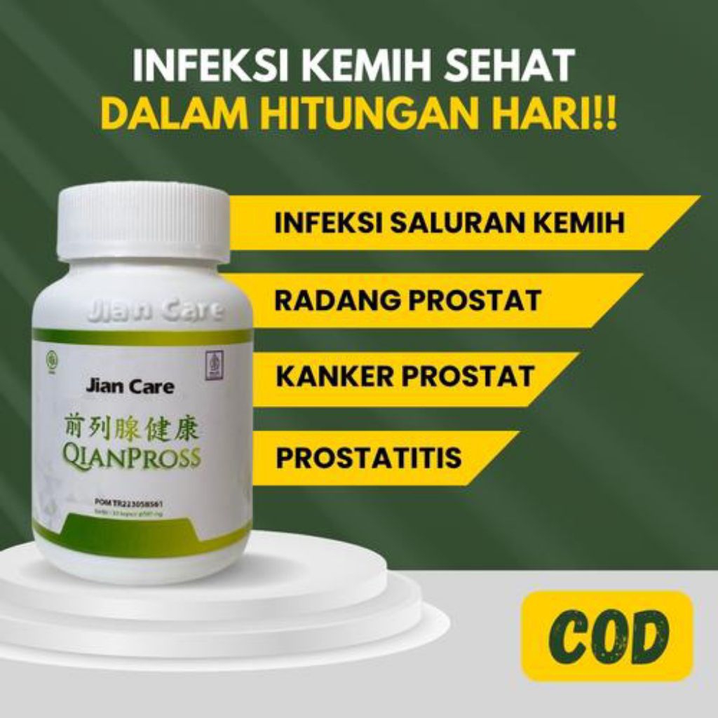 Jian Care Qianpross - Herbal Untuk Prostat, ISK Isi 30 Kapsul