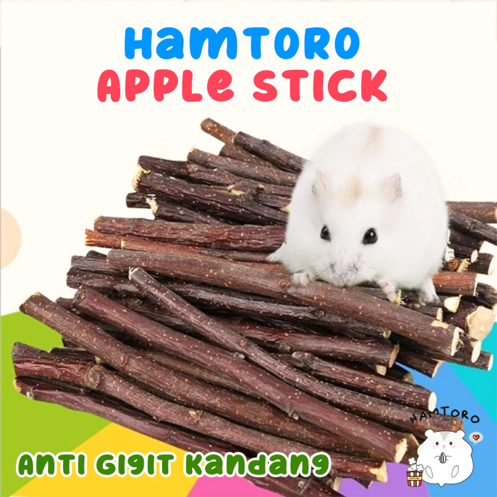 Mainan Hamster Stik Apel, Hamster Apple Orchard Stick Apple stick FULL SIZE 13-15cm| Apple orchard s