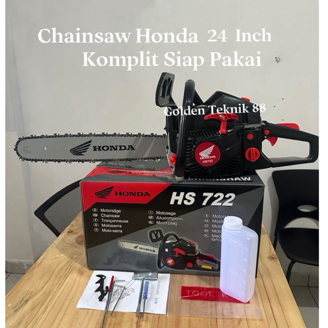 HONDA 24 INCH Chain Saw Teknologi Japan Professional Tebang Senso Alat Pemotong Kayu / Mesin Potong 