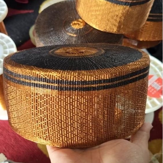 Songko Recca Tembaga ORI / Peci Bugis Tembaga / Songkok Tembaga ASLI