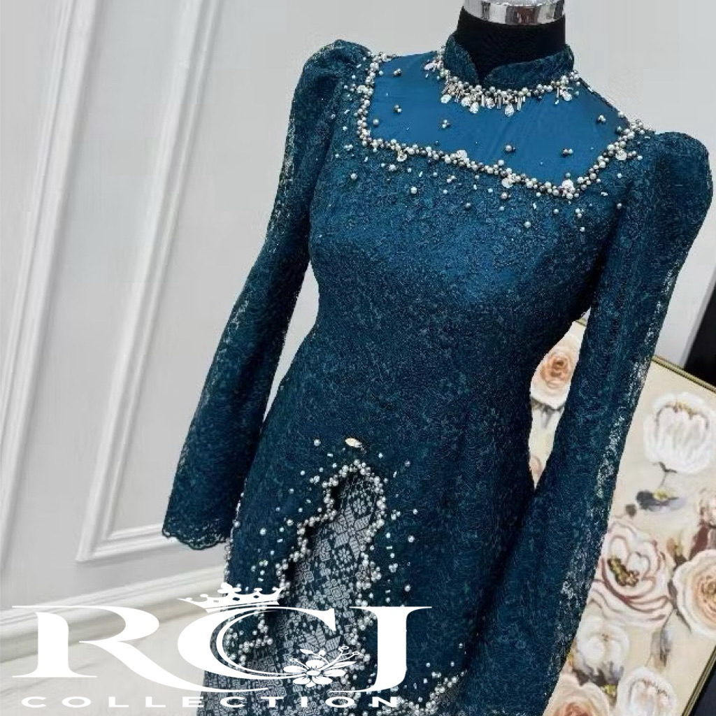 KEBAYA RANIA Kebaya Wanita Lace Berfuring Full Payet Baju Formal Kondangan Lamaran Wisuda Material P