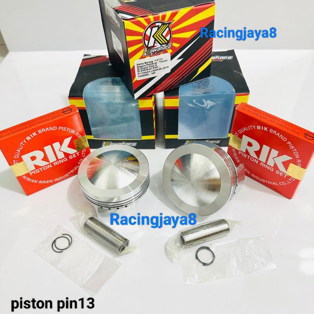 Piston Seher Mentah Kawahara pin 13 64mm 65mm