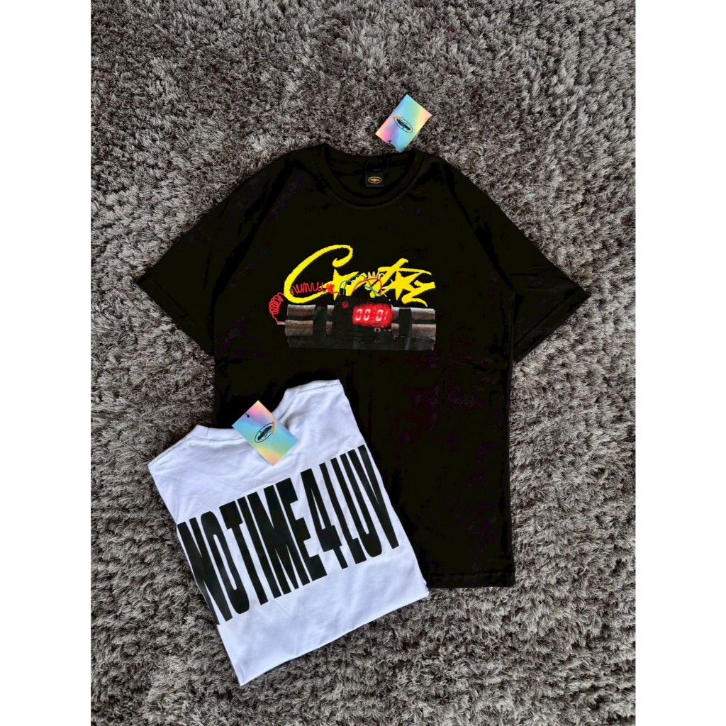 Baju Skenna Outfit Kortiz Tshirt Black Tee Pria Wanita Summer Drip Us Atalanta