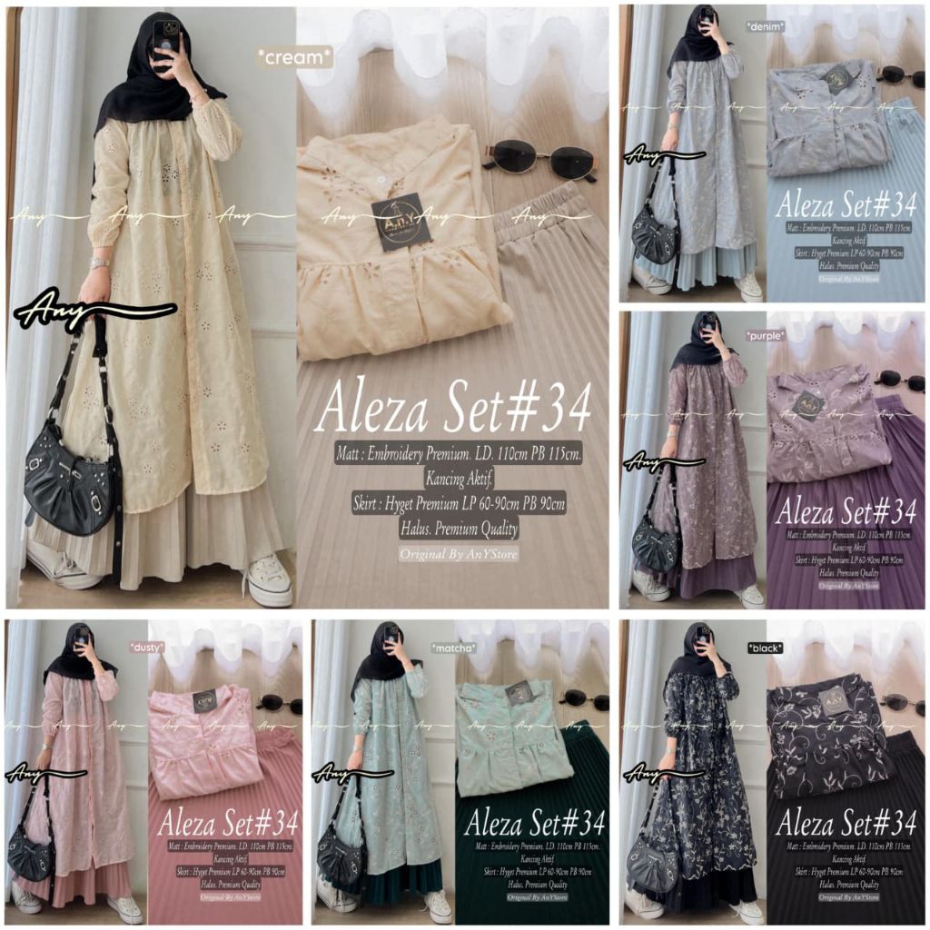 (( READY STOCK BANYAK )) CANNA AYUDIA AYEZA ZILKA MIFARA SELTA ULMA IMELA MILEA PAMELA ALEZA SETELAN