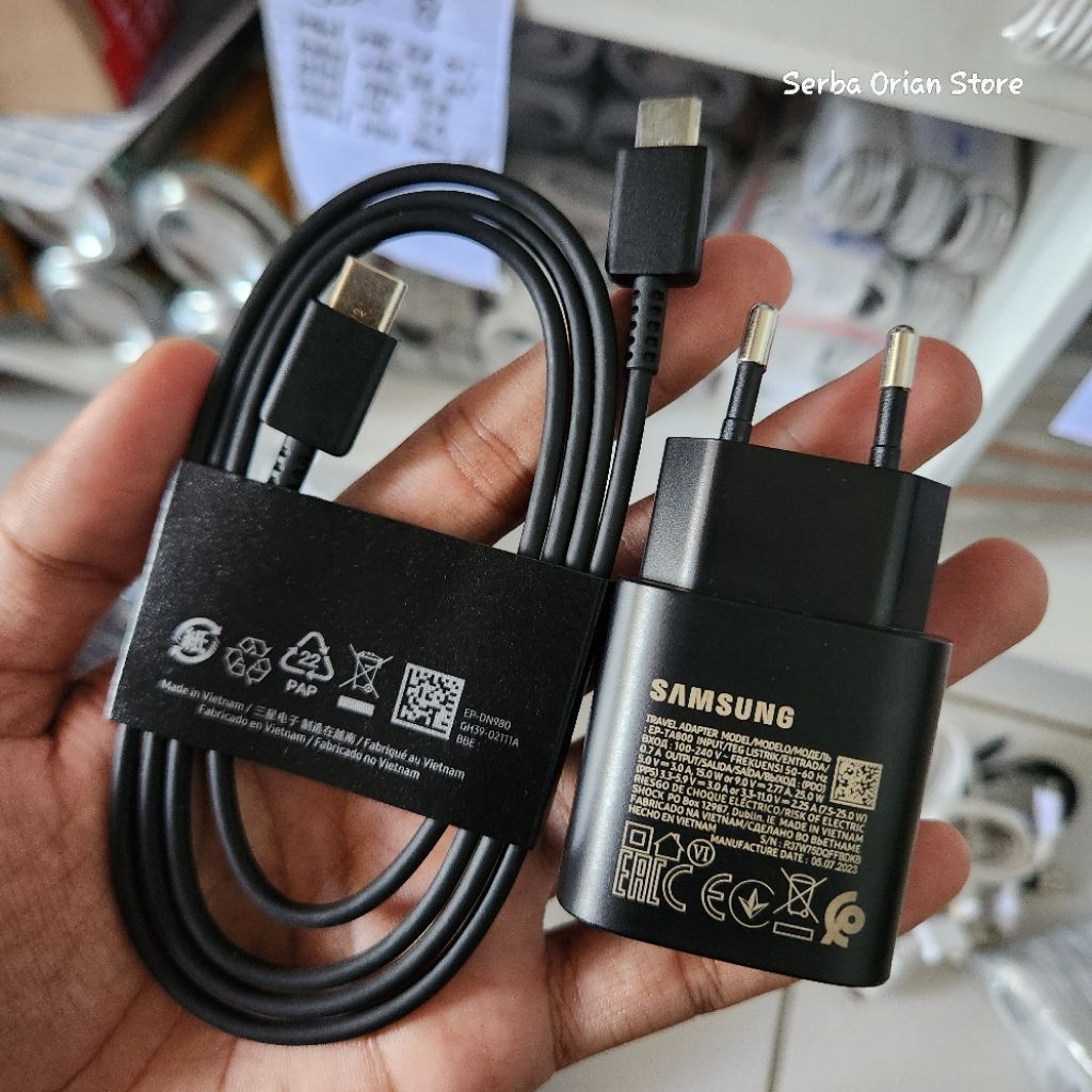 Charger Samsung 25 Watt Copotan S20 Ultra Bekas Mulus