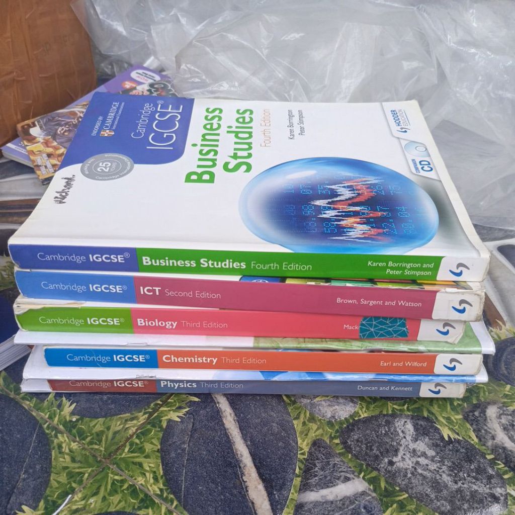 Buku Original Cambridge IGCSe Series Math chemistry wordbook ready banyak judul