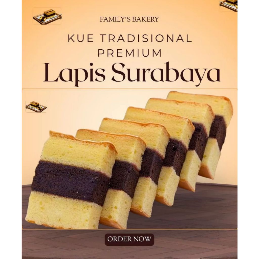 LAPIS SURABAYA SLICE PREMIUM QUALITY UKURAN 290GR