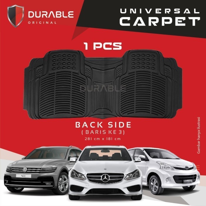 Durable Karpet Mobil Karet PVC 1Pcs Baris 3 Universal Honda HRV BRV Odyssey Stream CRV Elysion Freed