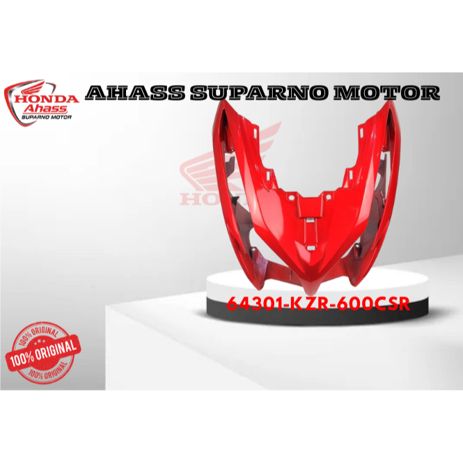 Cover tameng depan merah maroon vario techno 125 64301KZR600CSR