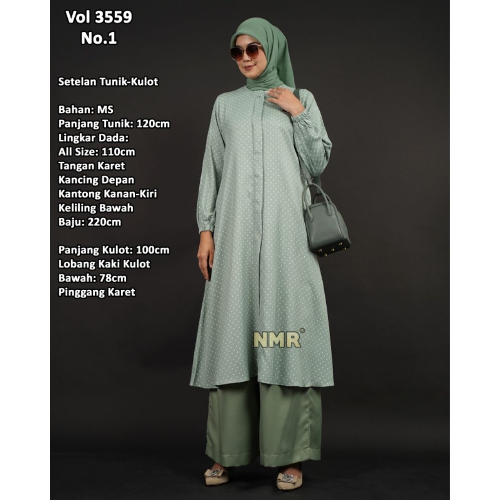 Setelan MIDI Kulot by NMR / Setelan Wanita Premium Exclusive / Stelan Kulot Namira Motif Bunga