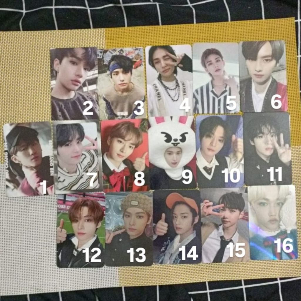 [OFFICIAL] Photocard Straykids Leeknow Lino Changbin Hyunjin Felix Skz | Promo Christmas evel Chanel