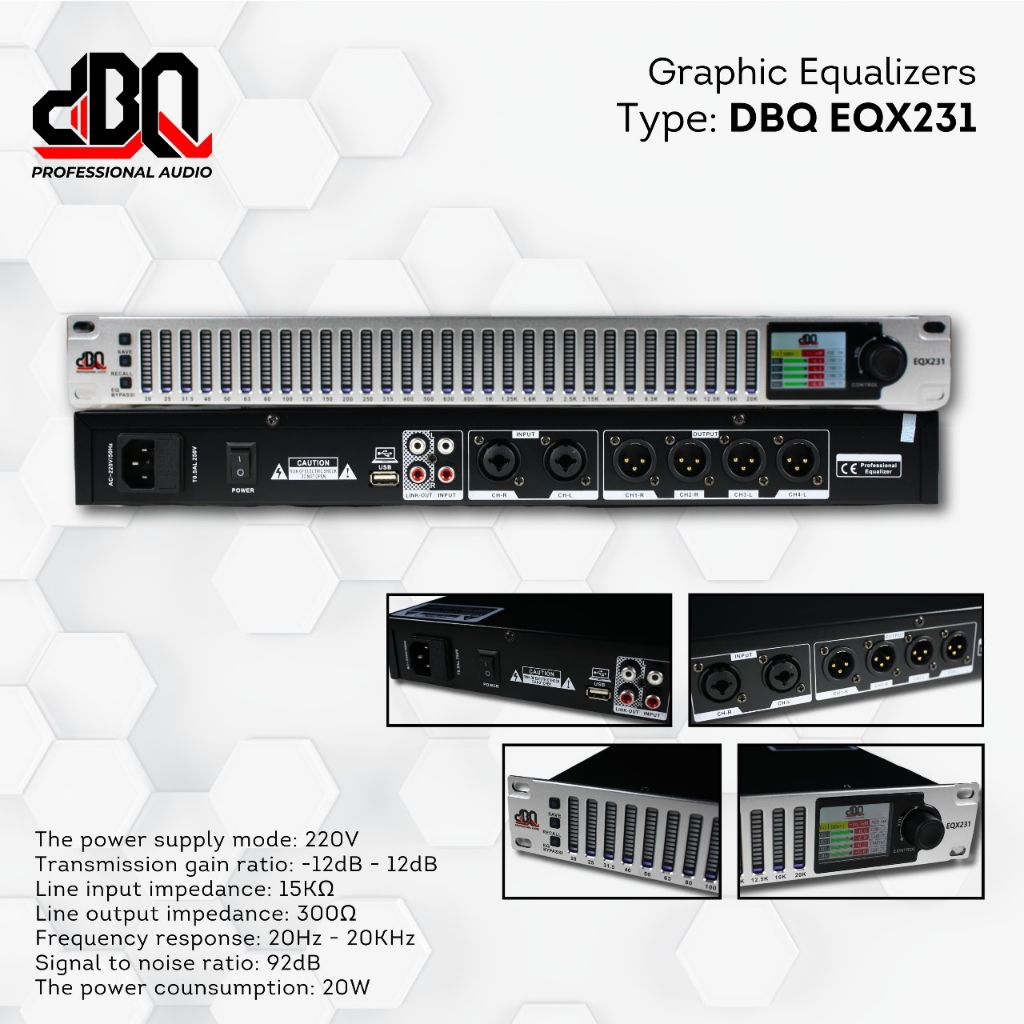 GRAPHIC EQUALIZER DBQ / DBQ EQX-231 / EQUALIZER DBQ
