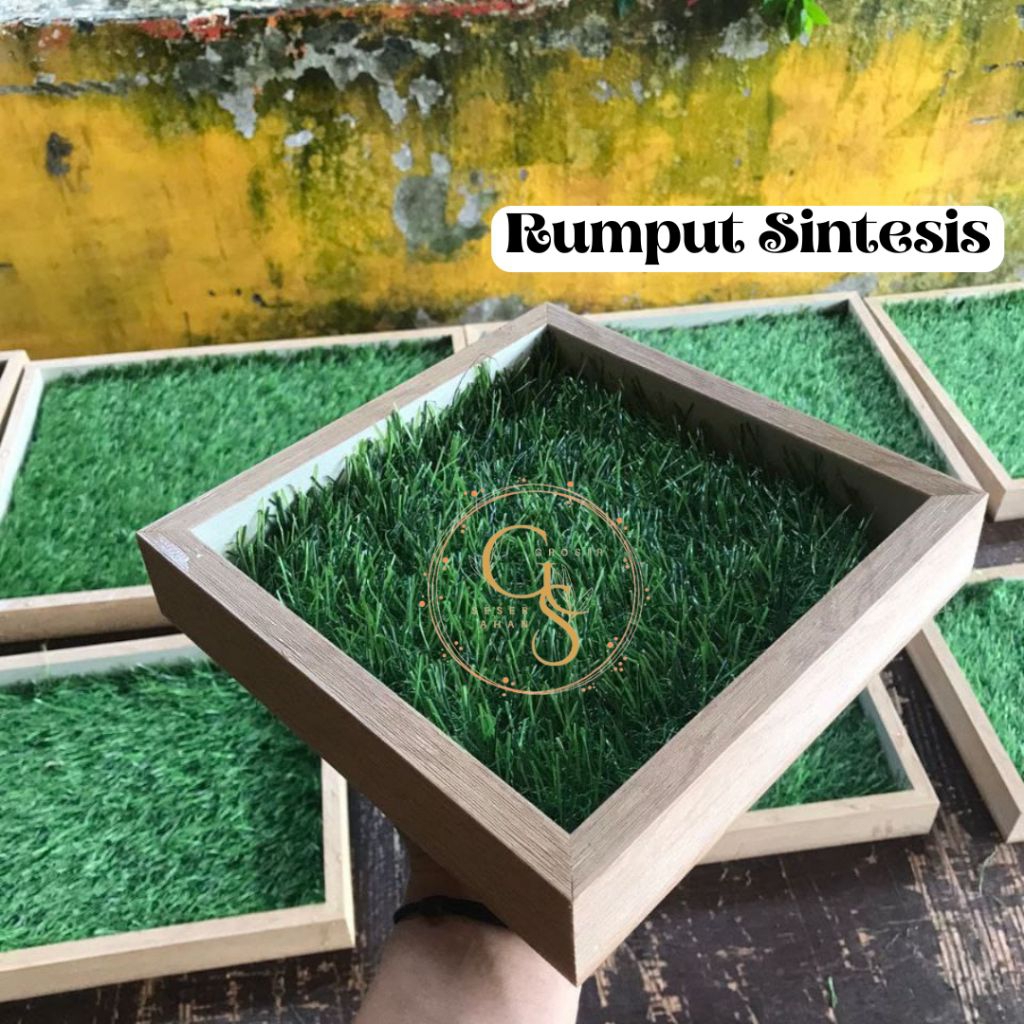 RUMPUT SINTETIS HANTARAN SET 14 | ALAS RUMPUT HIJAU | TIKAR RUMPUT BUATAN
