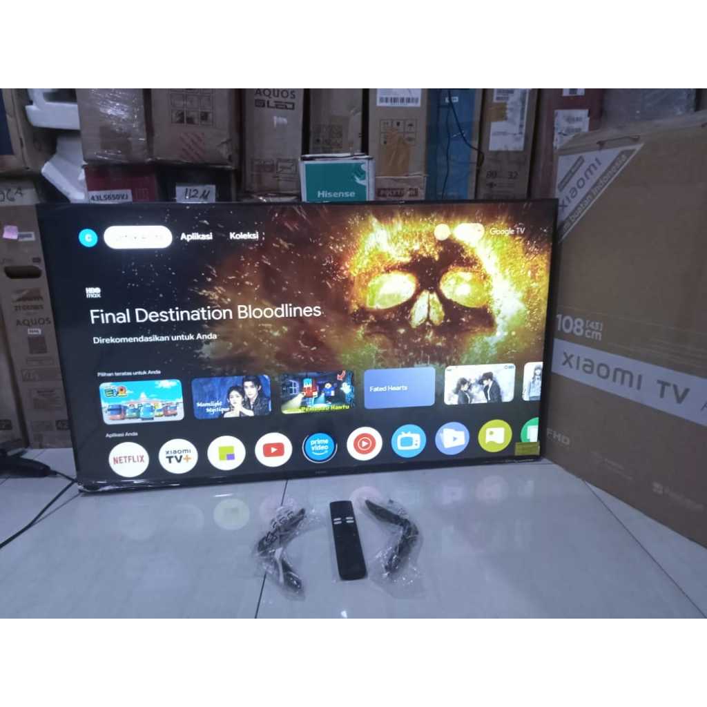 Android TV Xiaomi 43In FHD Sudah Youtube Digital TV Kondisi bekas pemakaian masih segel 6172F