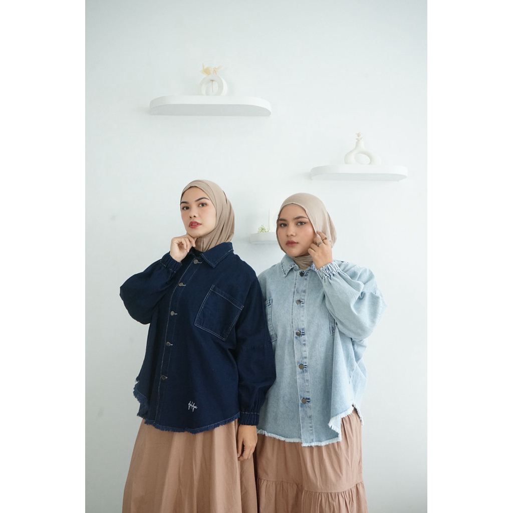 DYALODYA GAIA JACKET - OVERSIZE JACKET DENIM WANITA