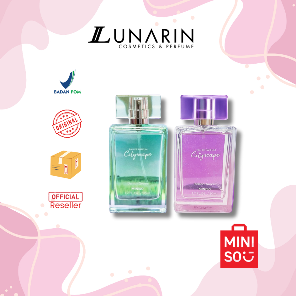 LUNARIN COSMETICS | MINISO CITYSCAPE EAU DE PARFUM 2.0 DANISH GREEN ICELAND AURORA - Parfum Cityscap