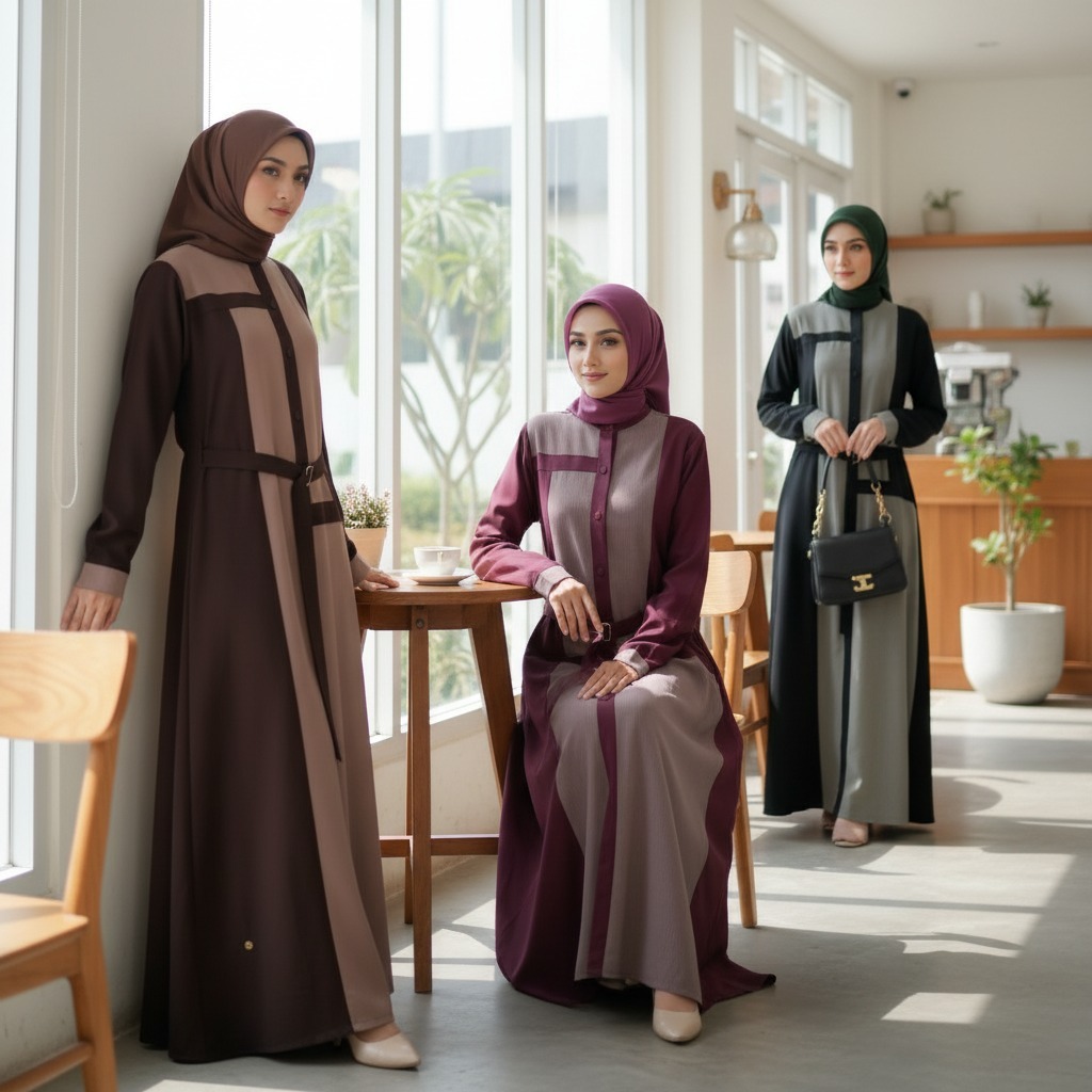 Endomoda Gamis Ivona Gamis Terbaru Dress Kondangan Simple Elegan