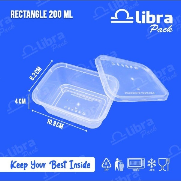 Thinwall Libra Rectlangle 200 ml