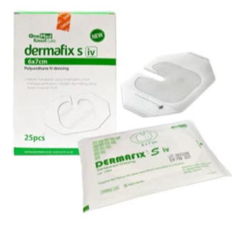 ONEMED - Dermafix S IV 6X7 "BOX" / Plester Luka Operasi Anti Air Dermafix S IV Hijau isi 25's
