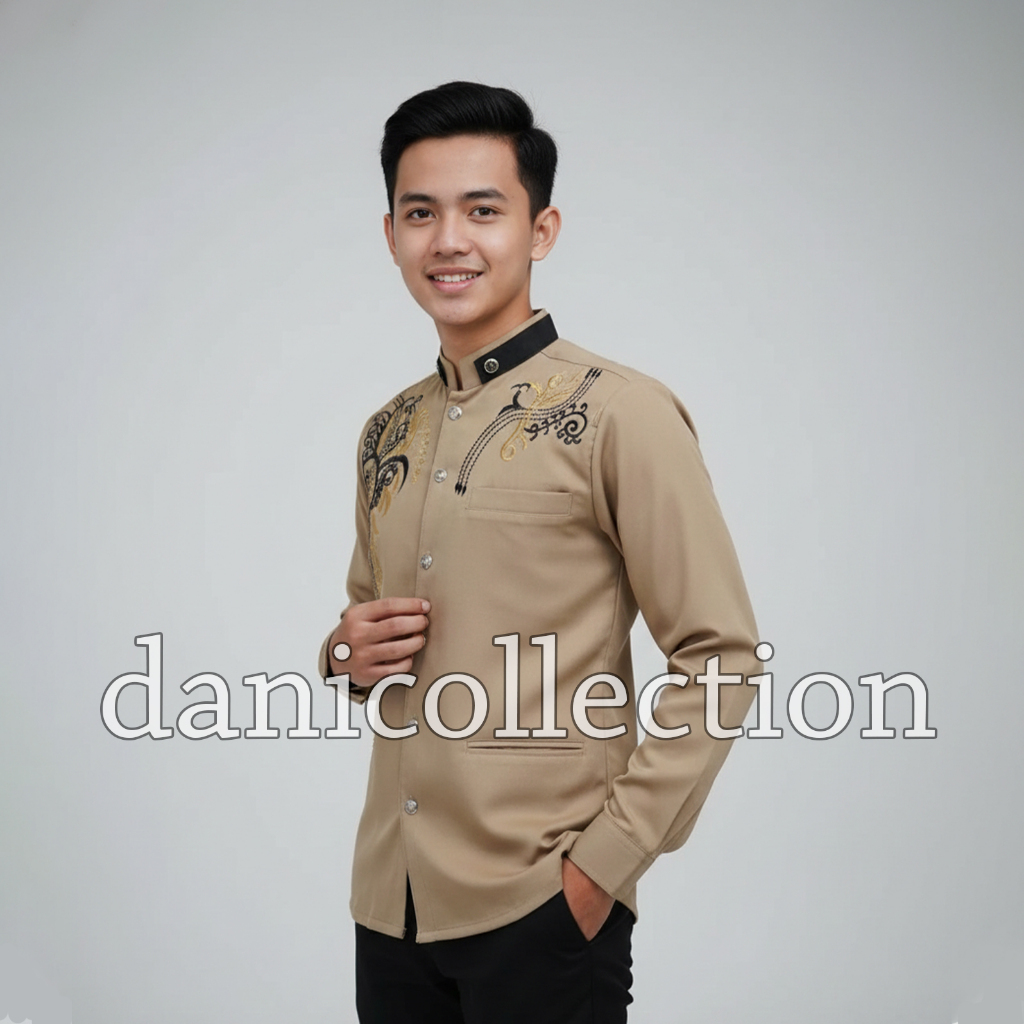 Promo termurah jasko jumbo jas koko/koko modern/jasko bordir keren baju muslim pria masakini