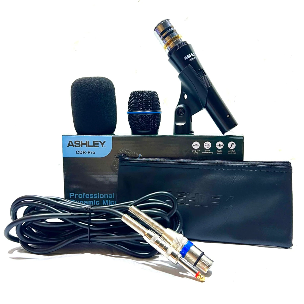 Mic Kabel Ashley CDR PRO Condenser Original Microphone Condensor Ashley CDR-PRO